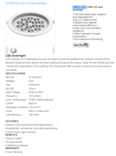 LED DownLighters