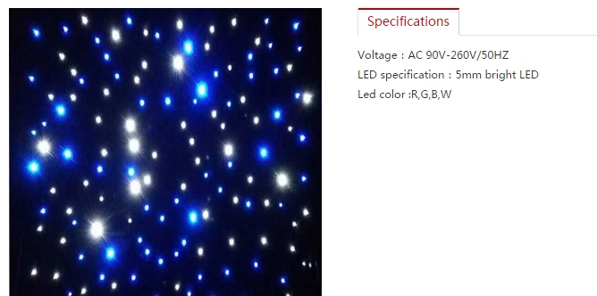 Led star curtain