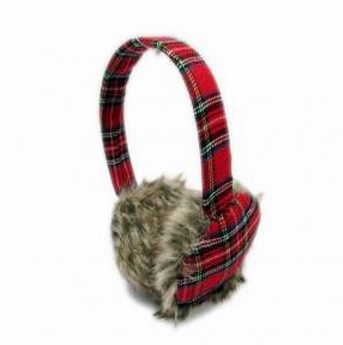 Checker pattern earmuff