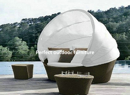 rattan sunbed-PF-5062