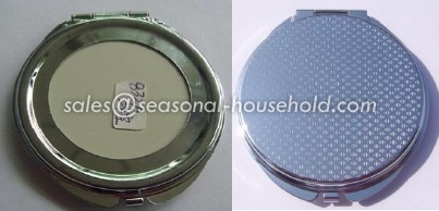 Round pocket cosmetic mirror