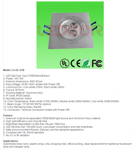 LED DownLighters